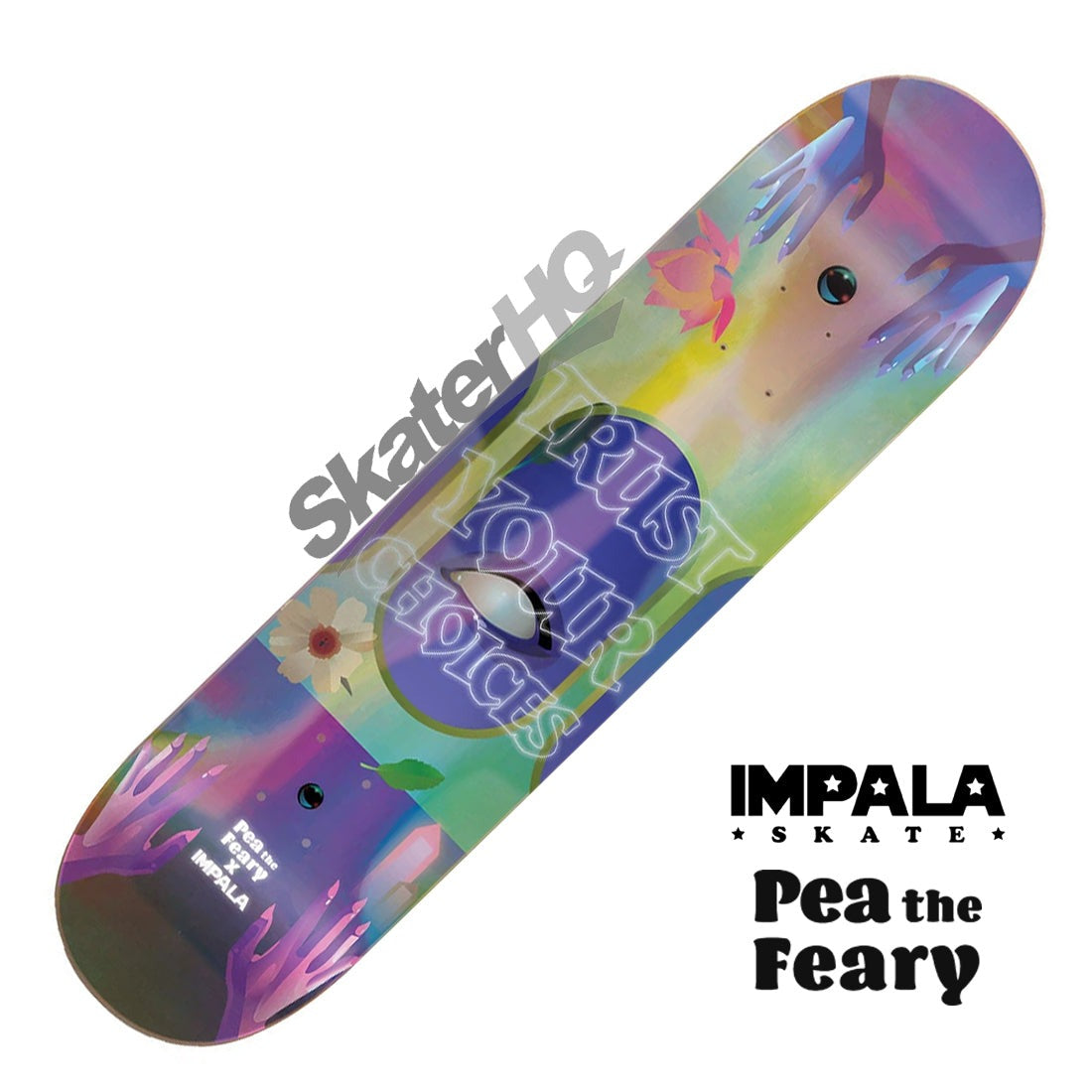 Impala Mystic Pea the Feary 8.0 Deck - Holographic Skateboard Decks Modern Street