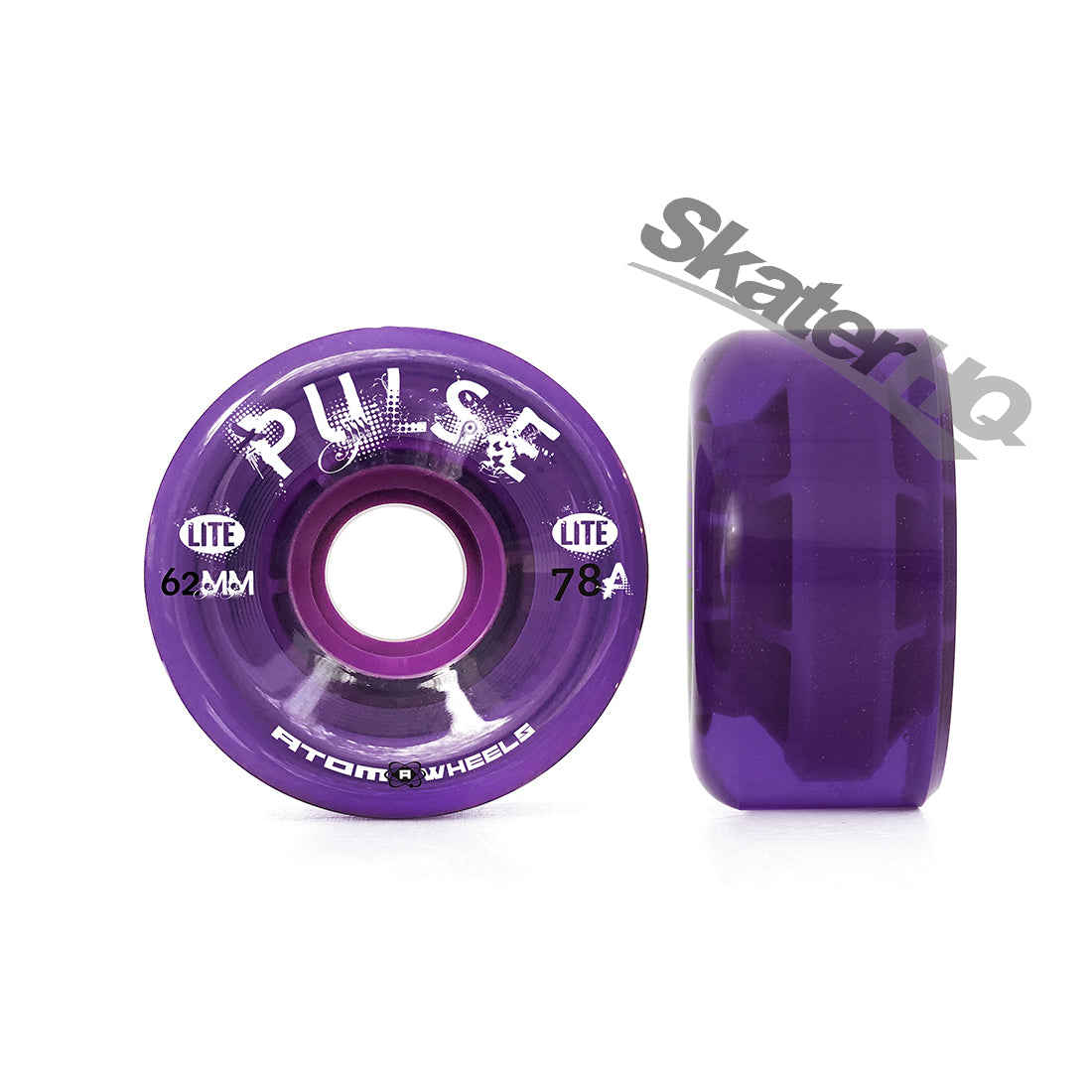 Atom Pulse Lite 62x33mm 78a 4pk - Purple Roller Skate Wheels