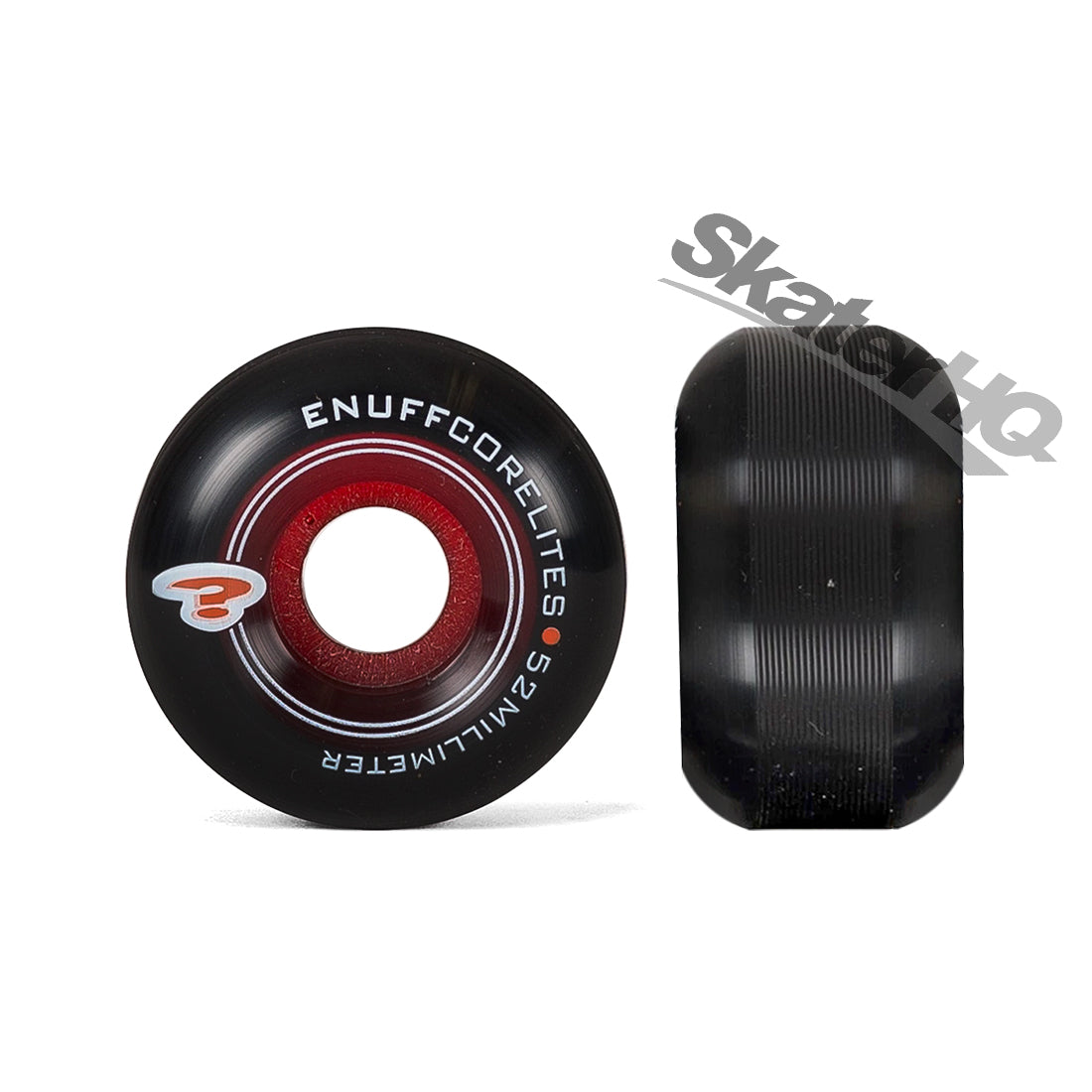 Enuff Corelites 52mm 101a 4pk - Black/Red Skateboard Wheels