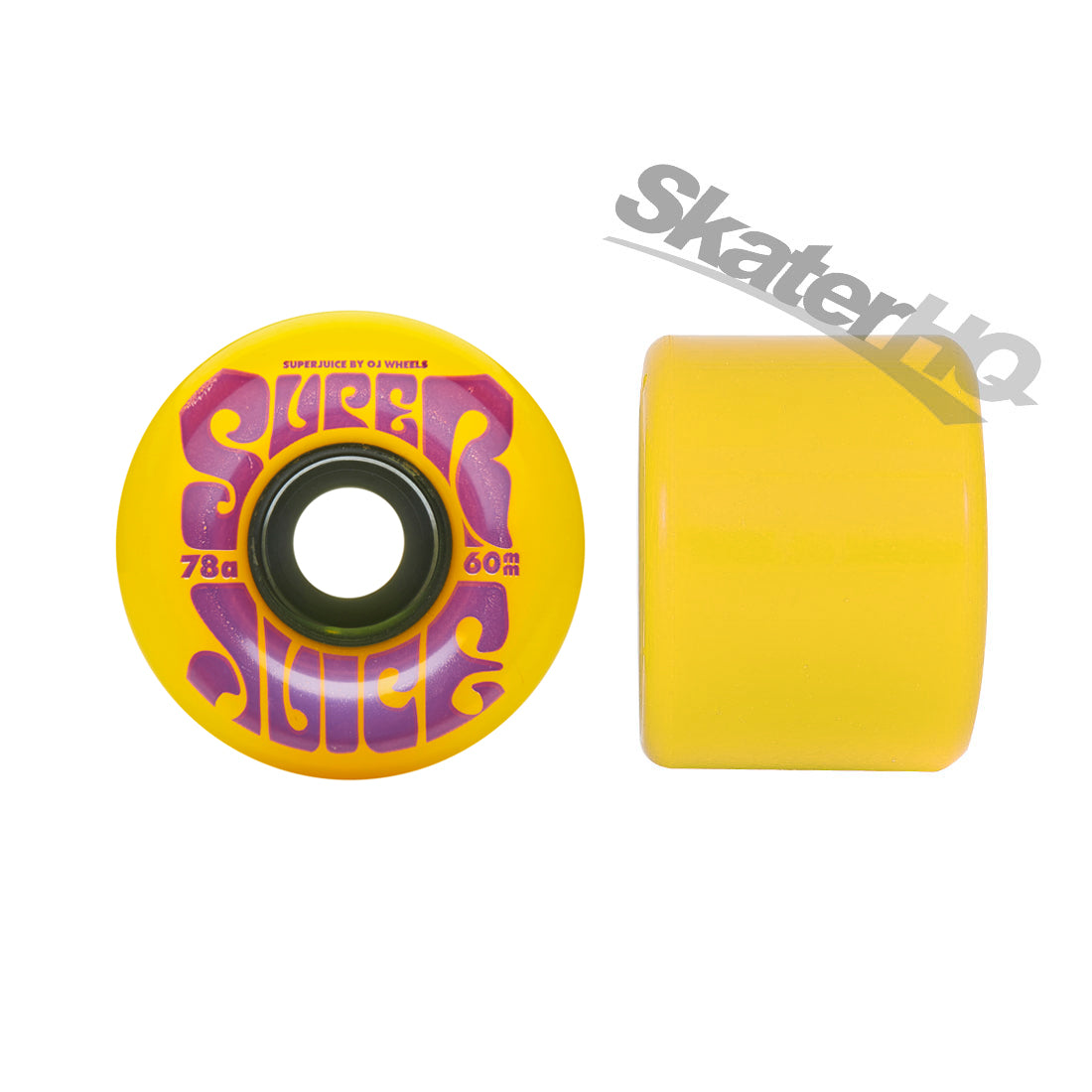 OJs Super Juice 60mm 78a 4pk - Yellow Skateboard Wheels