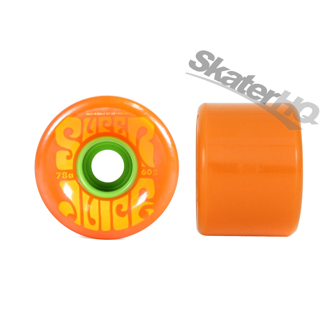 OJs Super Juice 60mm 78a 4pk - Orange/Green Skateboard Wheels