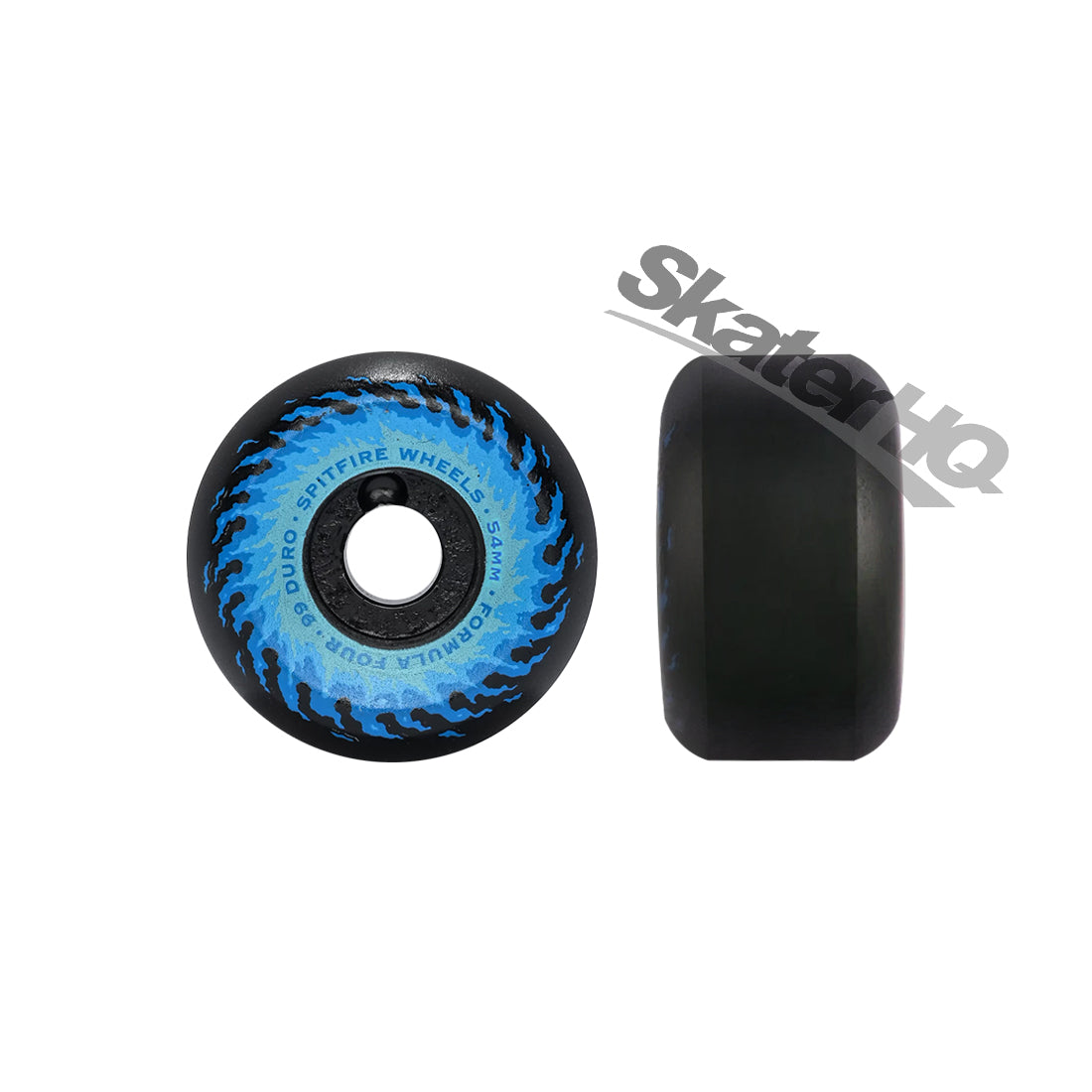 Spitfire Form Four 54mm 99a OG Fireballs Conical - Black/Blue Skateboard Wheels