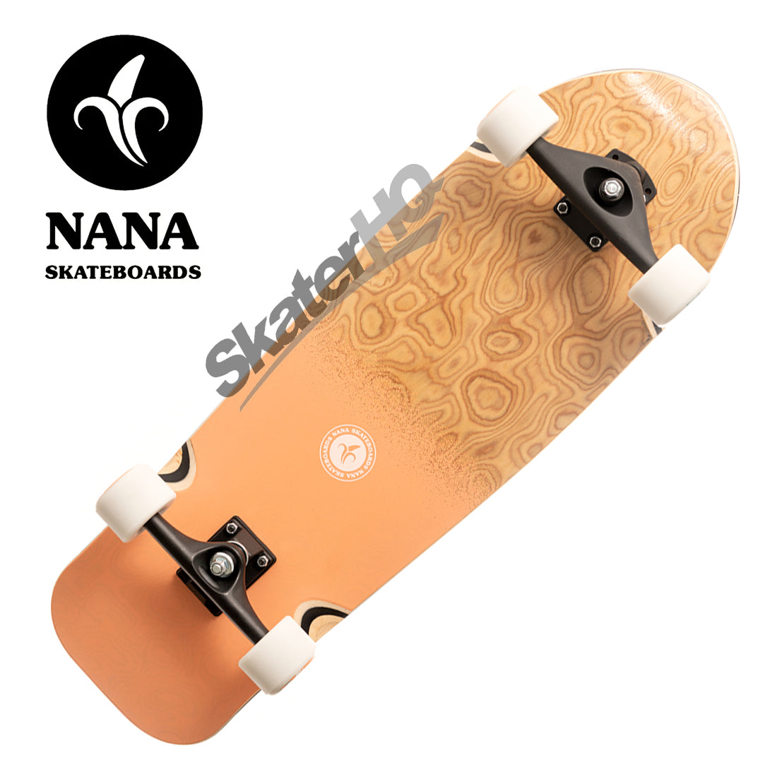 Nana Lil Ripper Logo Dip 31 Surfskate Complete - Salmon Skateboard Compl Carving and Specialty