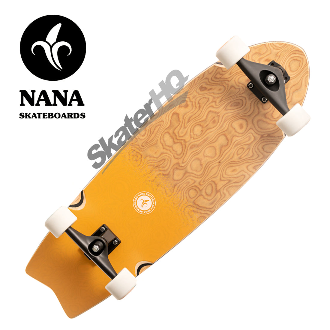 Nana Mushburger Logo Dip 32 Surfskate Complete - Gold Skateboard Compl Carving and Specialty