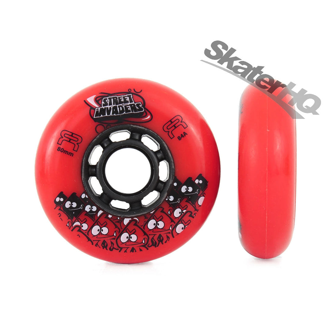 FR Street Invader 80mm 84a 4pk - Red Inline Rec Wheels