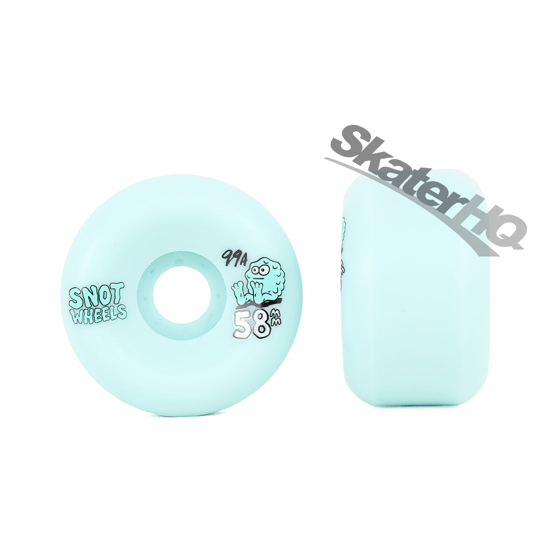 Snot Team Conical 58mm 99a 4pk - Teal Skateboard Wheels