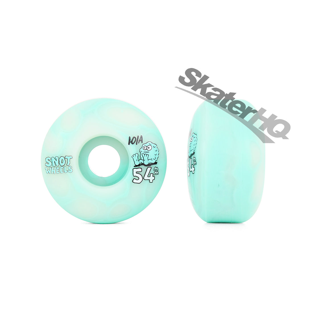 Snot Team Swirl 54mm 101a 4pk - Turquoise Swirl Skateboard Wheels