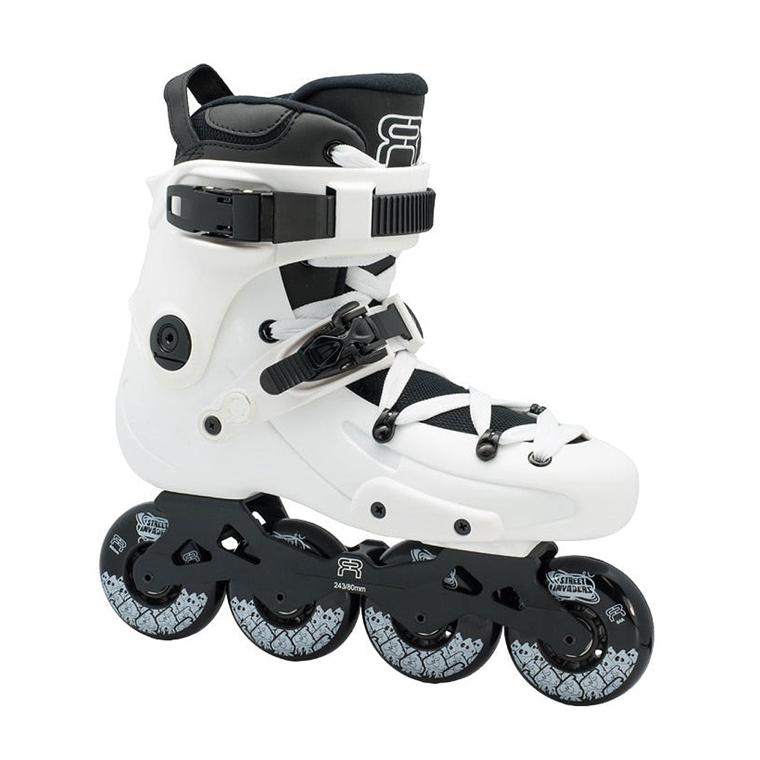 FR Skates FR1 80 - White Inline Rec Skates