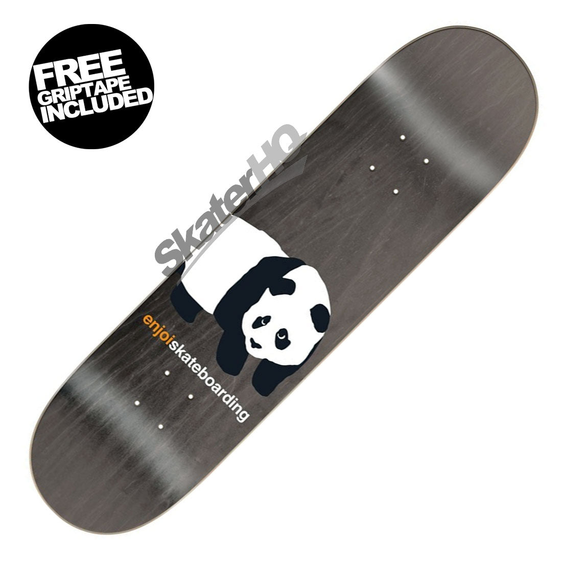 Enjoi Peekaboo Panda 8.0 Deck - Grey Skateboard Decks Modern Street