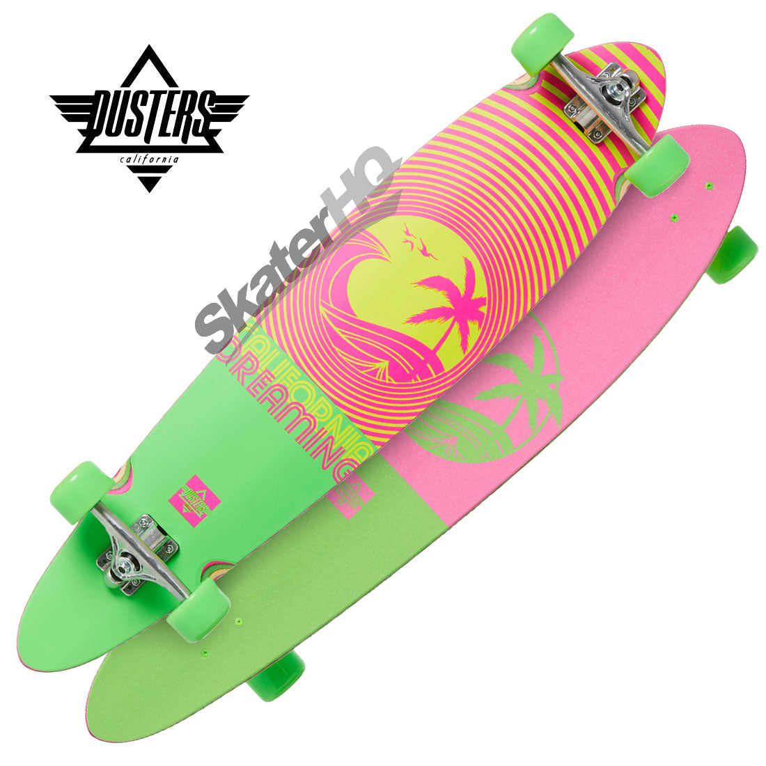 Dusters California Dreaming 40 Longboard Complete - Neon Green Skateboard Completes Longboards