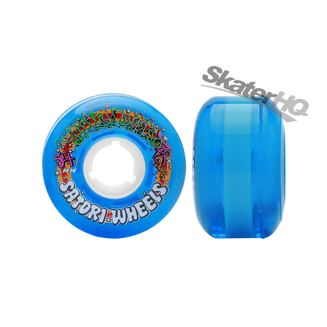 Satori Lil Nugz 54mm 78a 4pk - Clear Blue Skateboard Wheels
