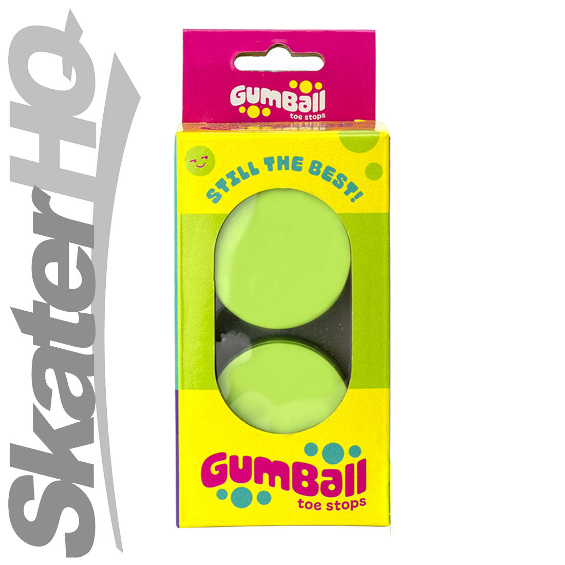 Gumball Toe Stops - Long/Standard - Lime 75A Roller Skate Hardware and Parts