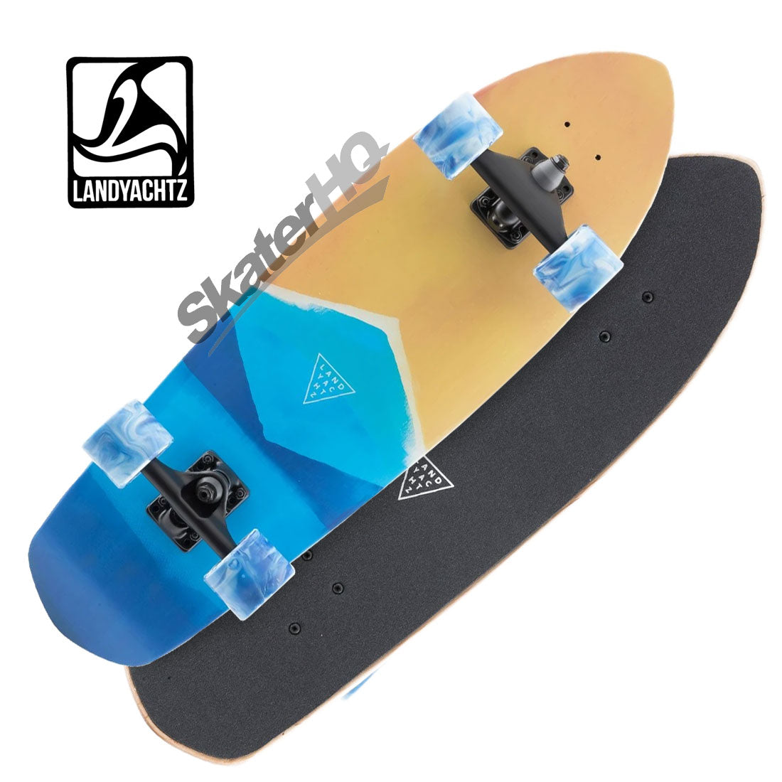 Landyachtz Pocket Knife 29 Surfskate Complete - Watercolour Skateboard Compl Carving and Specialty