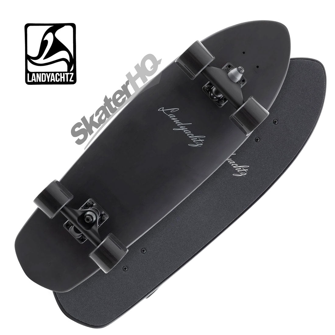 Landyachtz Pocket Knife 29 Surfskate Complete - Black Skateboard Compl Carving and Specialty