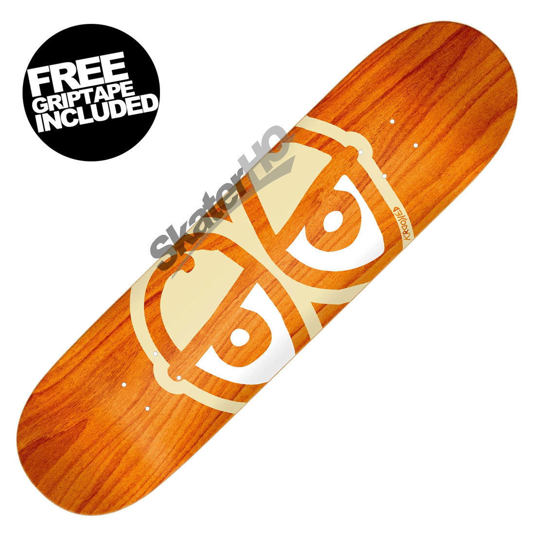 Krooked Team Eyes 8.375 Deck - Orange Skateboard Decks Modern Street