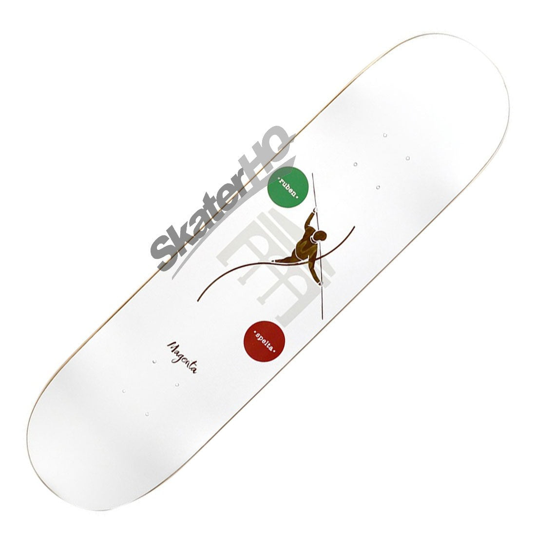 Magenta Ruben Spelta 8.25 Deck - White Skateboard Decks Modern Street