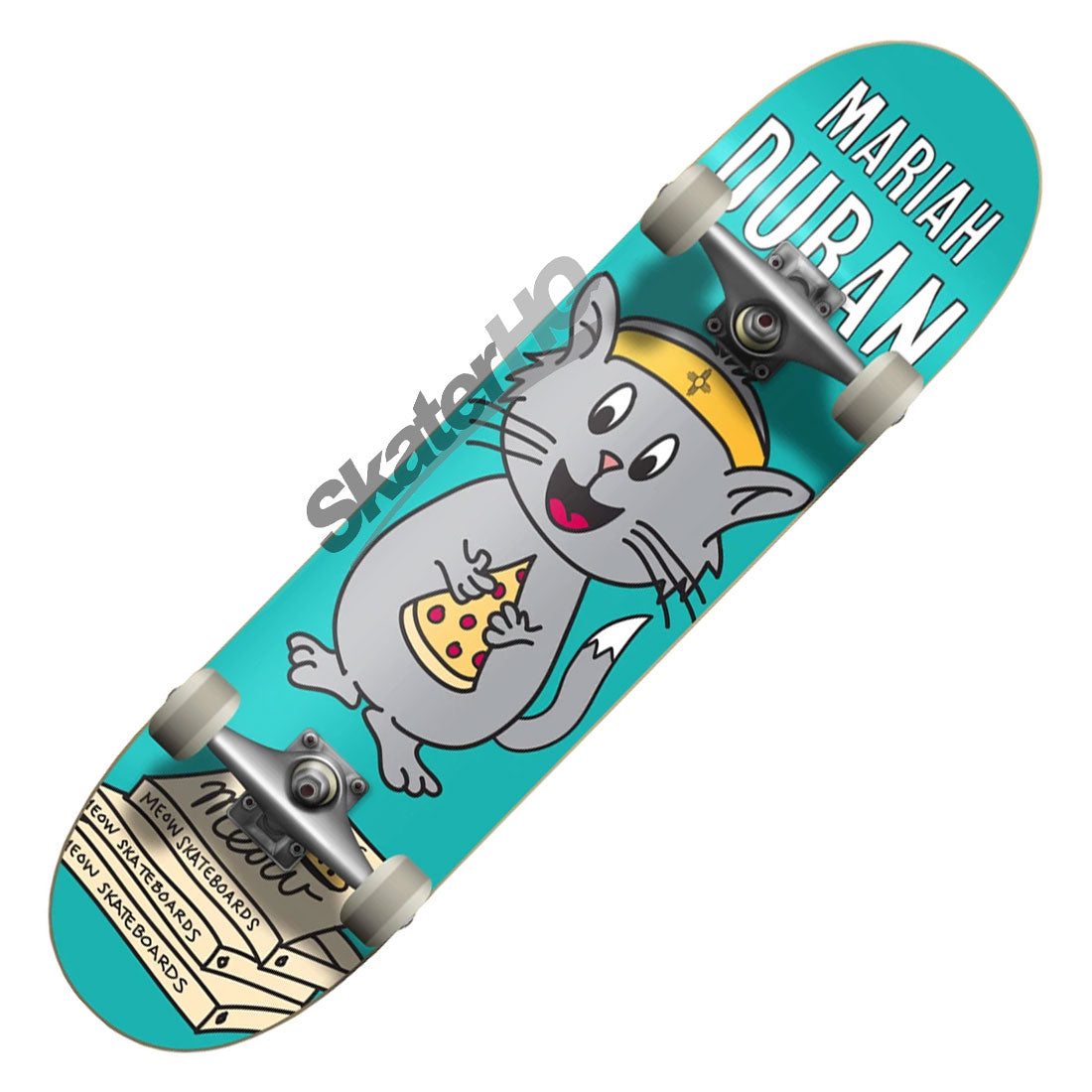 Meow Whiskers Duran 8.0 Complete - Teal Skateboard Completes Modern Street