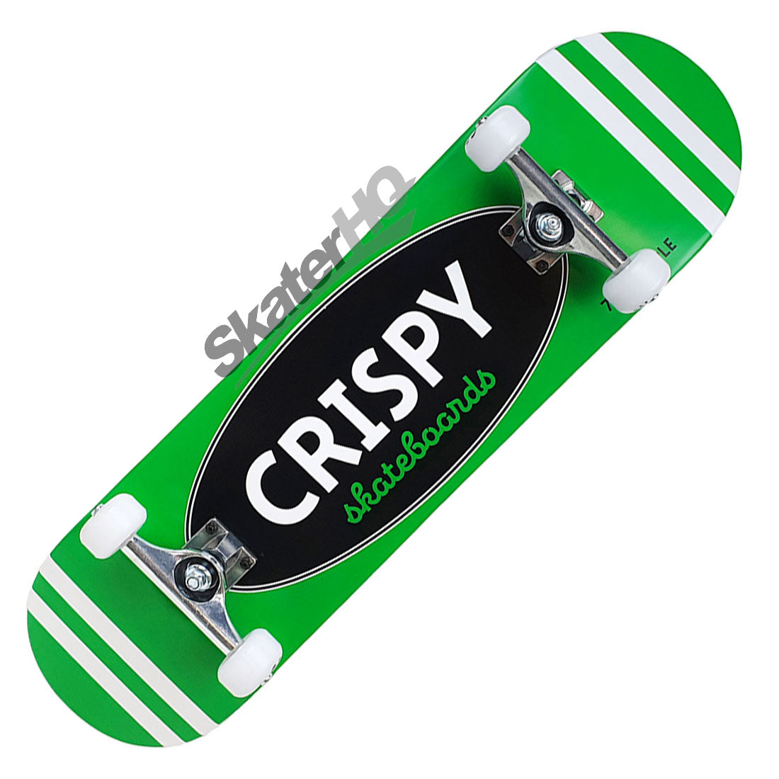 Crispy Rookie Stripes 8.25 Complete - Green Skateboard Completes Modern Street