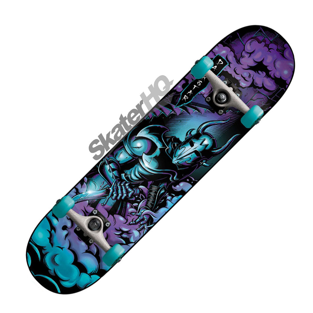 Darkstar Inception Smoke 7.0 Mini Complete - Aqua Skateboard Completes Modern Street