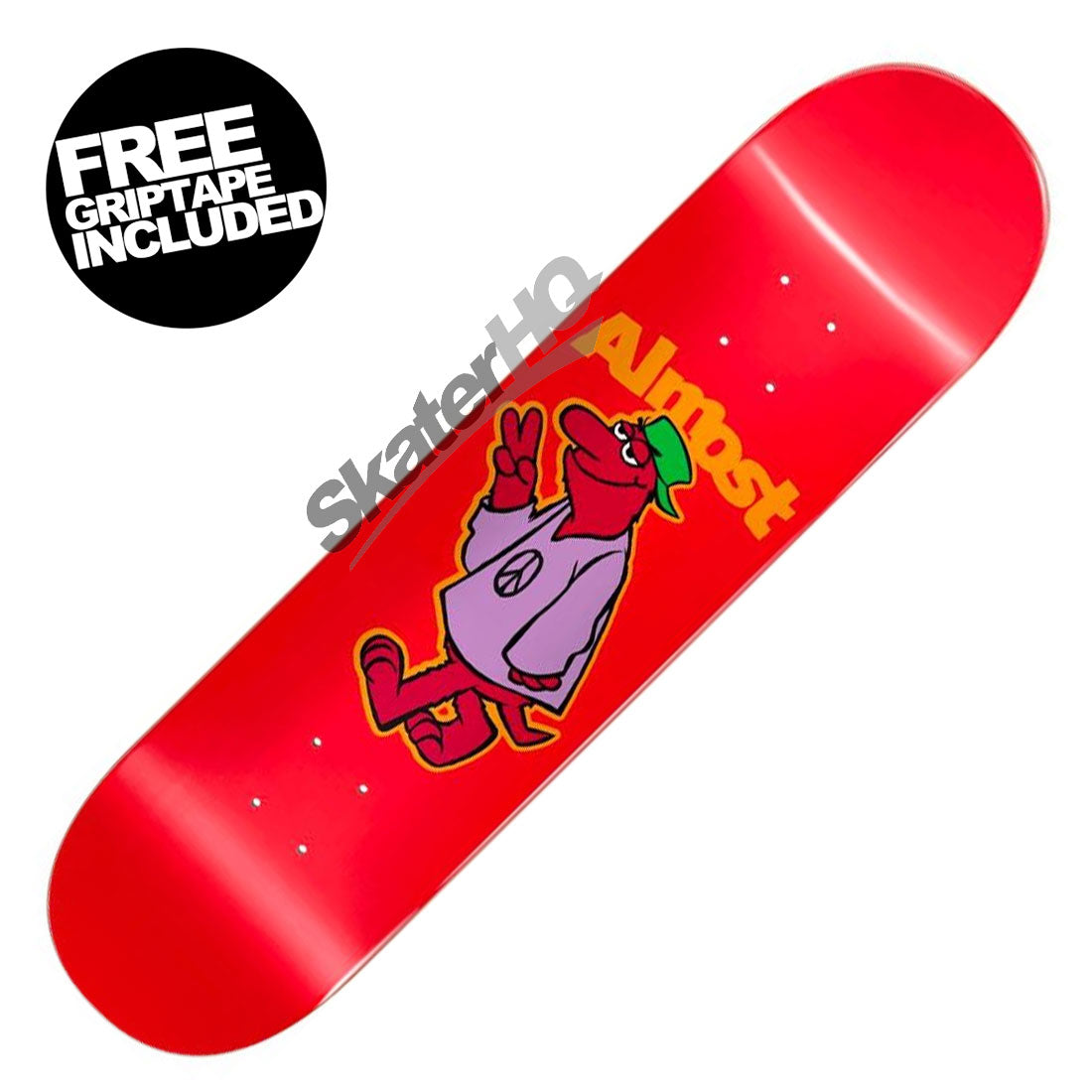 Almost Peace Out 8.125 HYB Deck - Red Skateboard Decks Modern Street