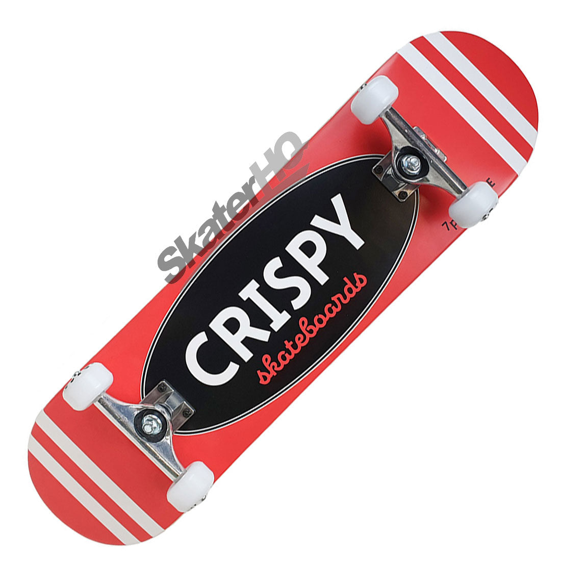 Crispy Rookie Stripes 8.25 Complete - Red Skateboard Completes Modern Street