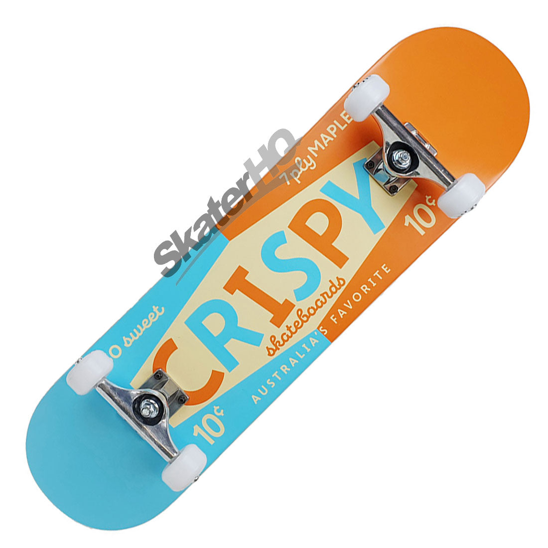 Crispy Rookie So Sweet 8.25 Complete - Blue/Orange Skateboard Completes Modern Street