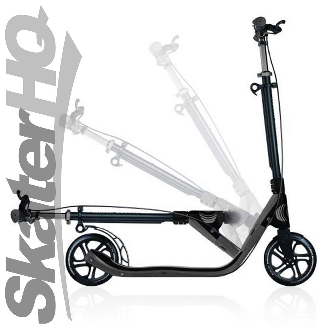 Globber ONE NL 205 Deluxe Scooter - Charcoal Grey Scooter Completes Rec