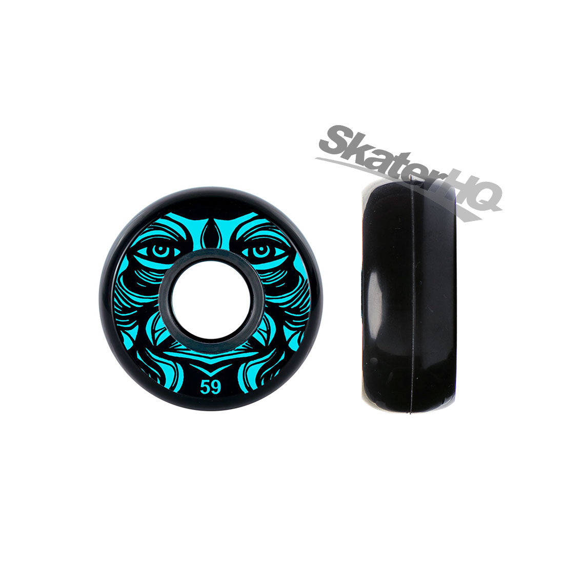 Kaltik Face 59mm 89a 4pk - Blue/Black Inline Aggressive Wheels