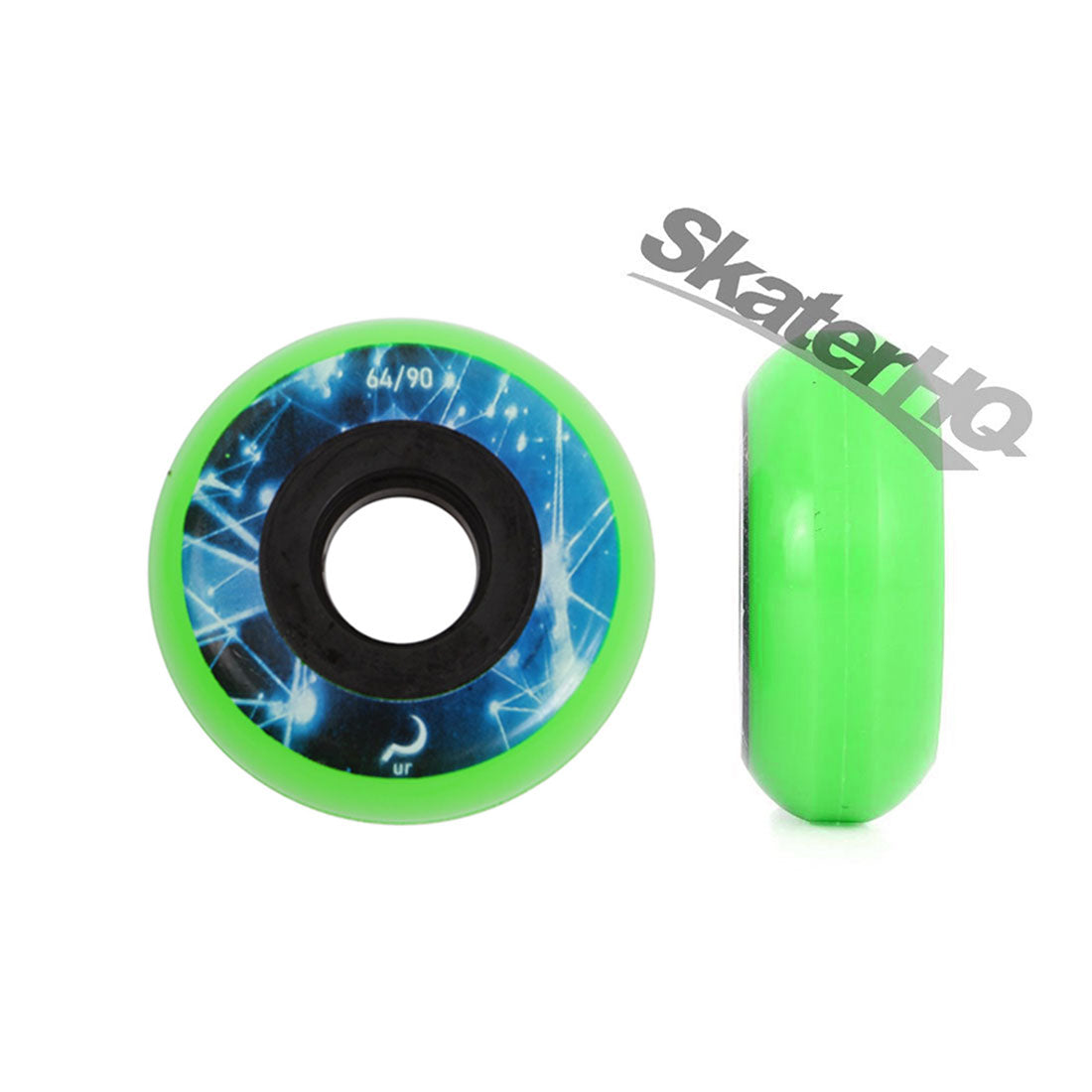 Ground Control UR Constellation 64mm 90a 4pk - Green Inline Aggressive Wheels