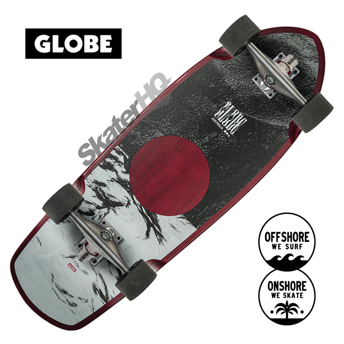 Globe Stubby 30 Complete - On Shore/Cherry Bamboo Skateboard Compl Carving and Specialty