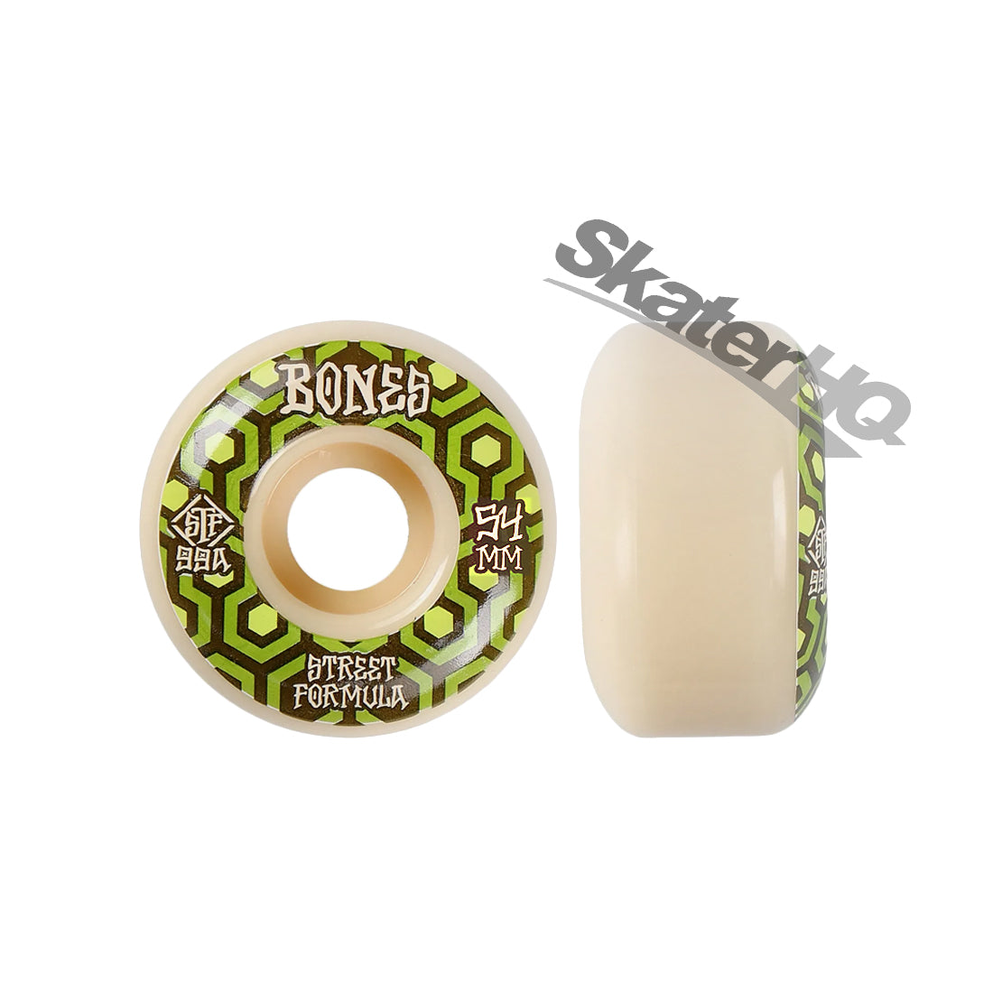 Bones STF V1 54mm 99a Retros - Green Skateboard Wheels