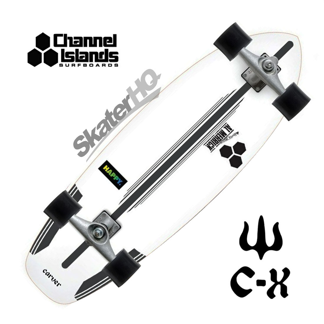 Carver Channel Islands Happy CX Raw Complete Skateboard Compl Carving and Specialty