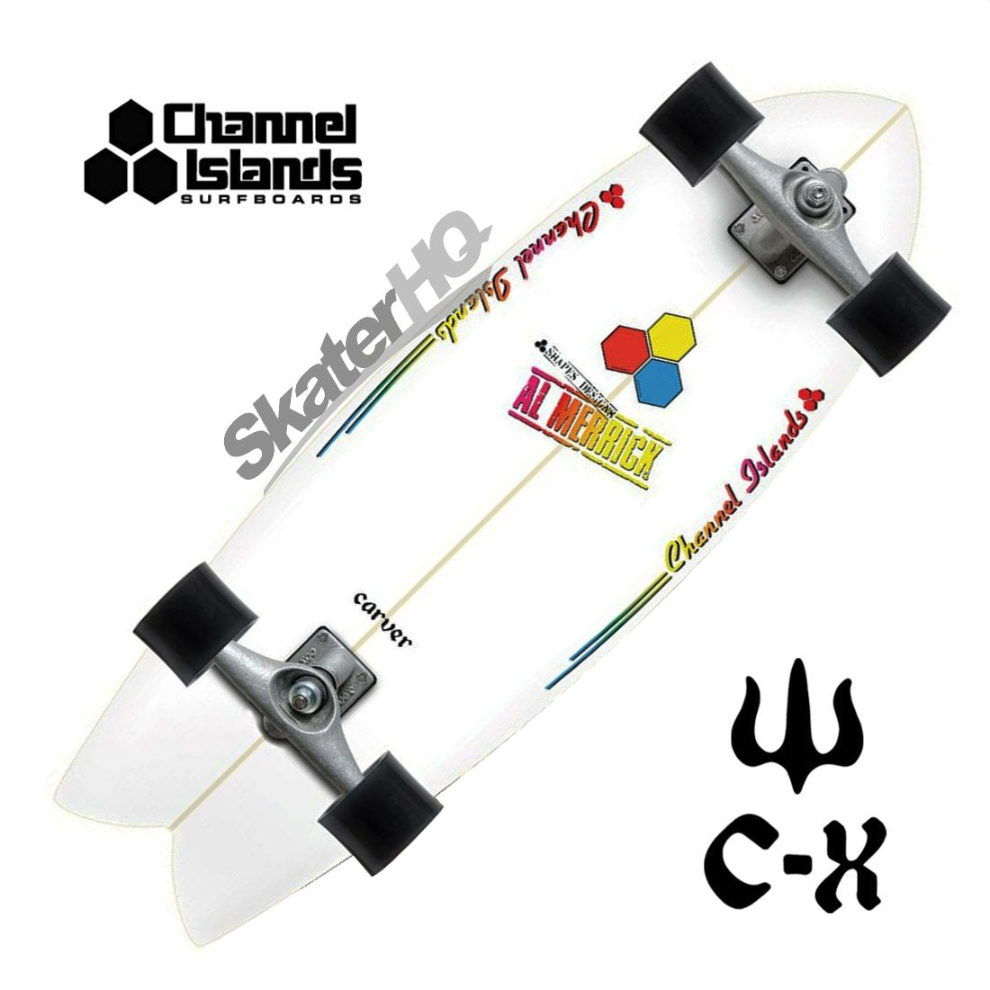 Carver Channel Islands Fishbeard CX Raw Complete Skateboard Compl Carving and Specialty