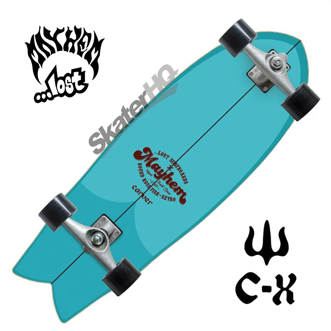 Carver x Lost RNF Retro CX/C7 Raw Complete Skateboard Compl Carving and Specialty