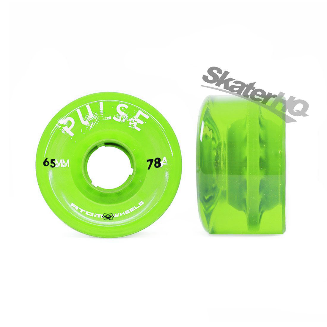 Atom Pulse 65x38mm 78a 4pk - Lime Roller Skate Wheels