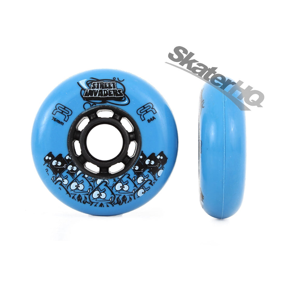 FR Street Invader 76mm 84a 4pk - Blue Inline Rec Wheels