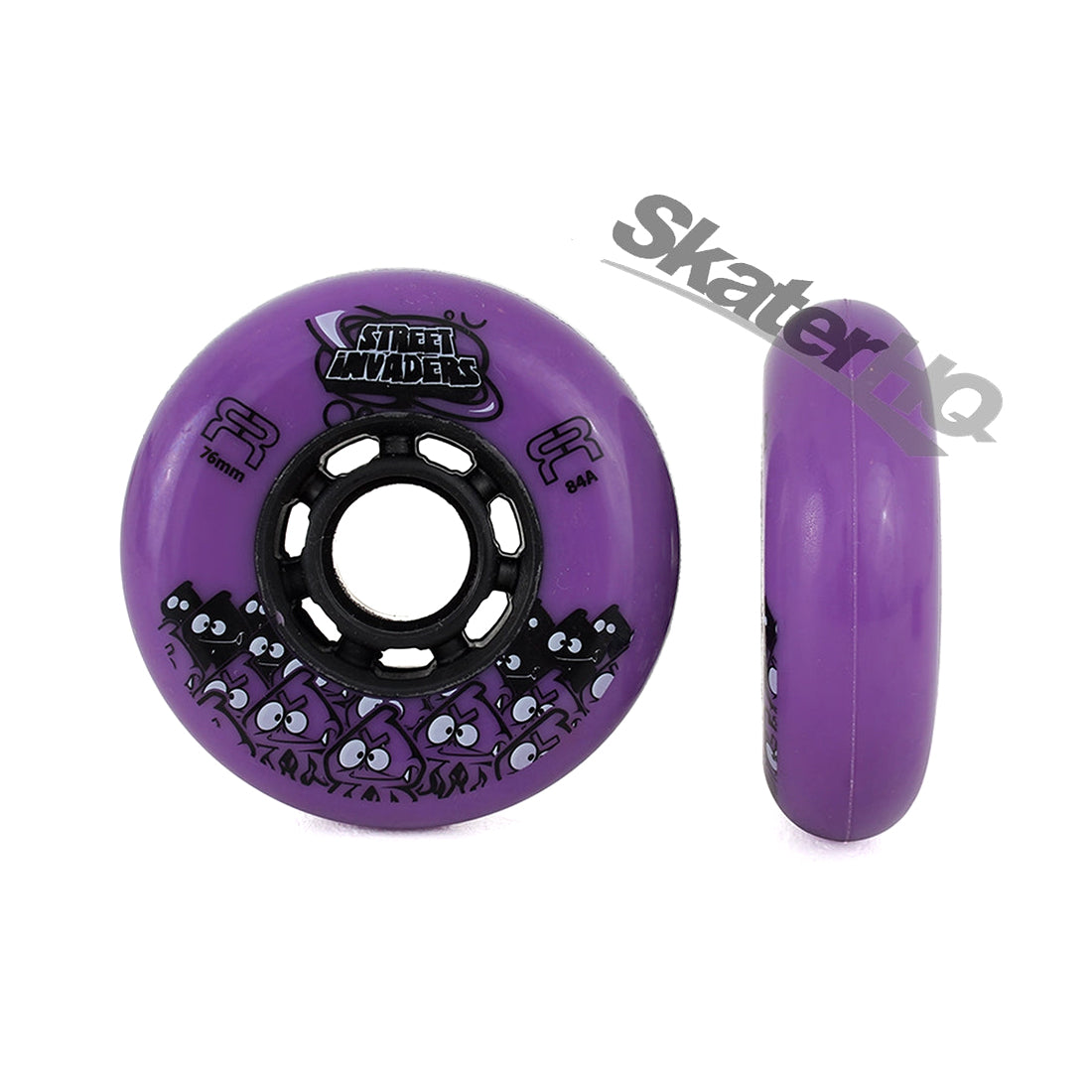 FR Street Invader 76mm 84a 4pk - Purple Inline Rec Wheels