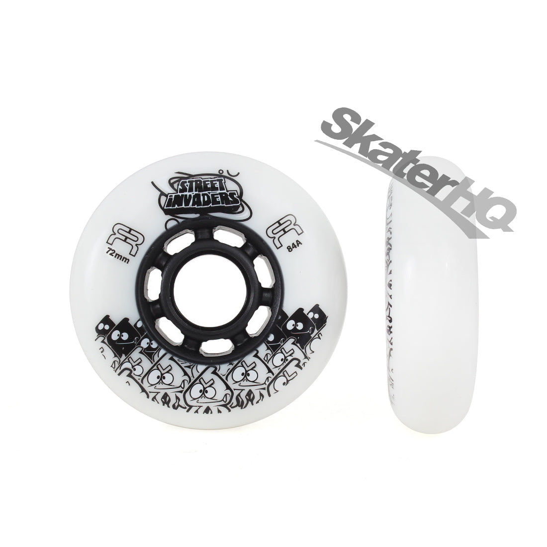FR Street Invader 72mm 84a 4pk - White Inline Rec Wheels
