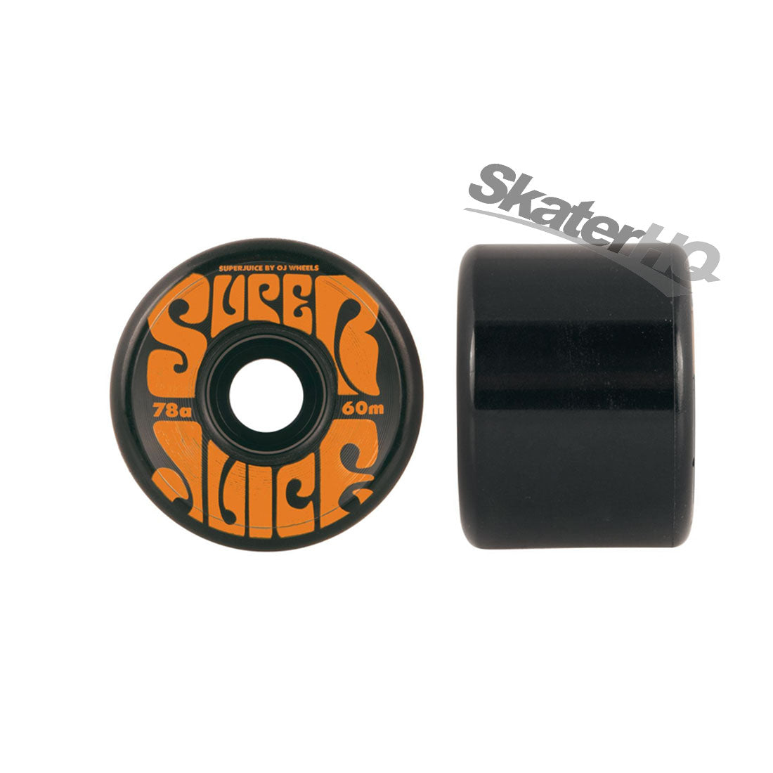 OJs Super Juice 60mm 78a 4pk - Black Skateboard Wheels