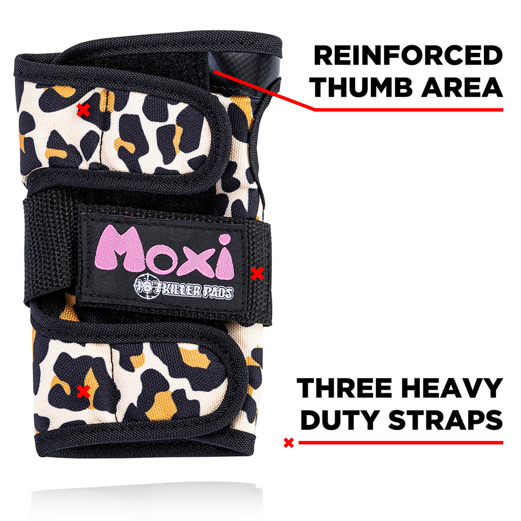 187 Wrist Guards - Moxi Leopard Protective Gear