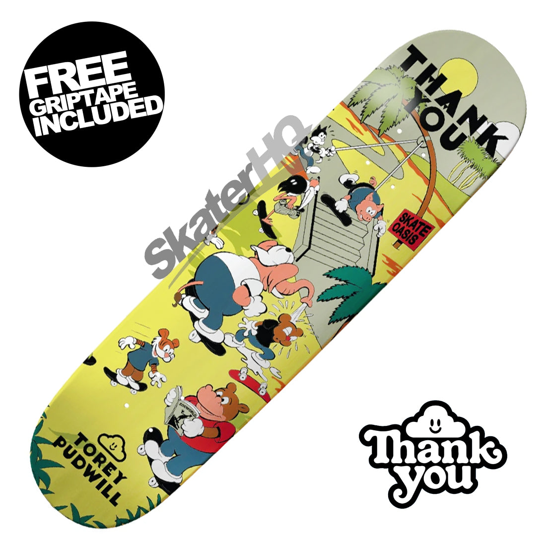 Thank You Oasis Pudwill 8.0 Deck Skateboard Decks Modern Street