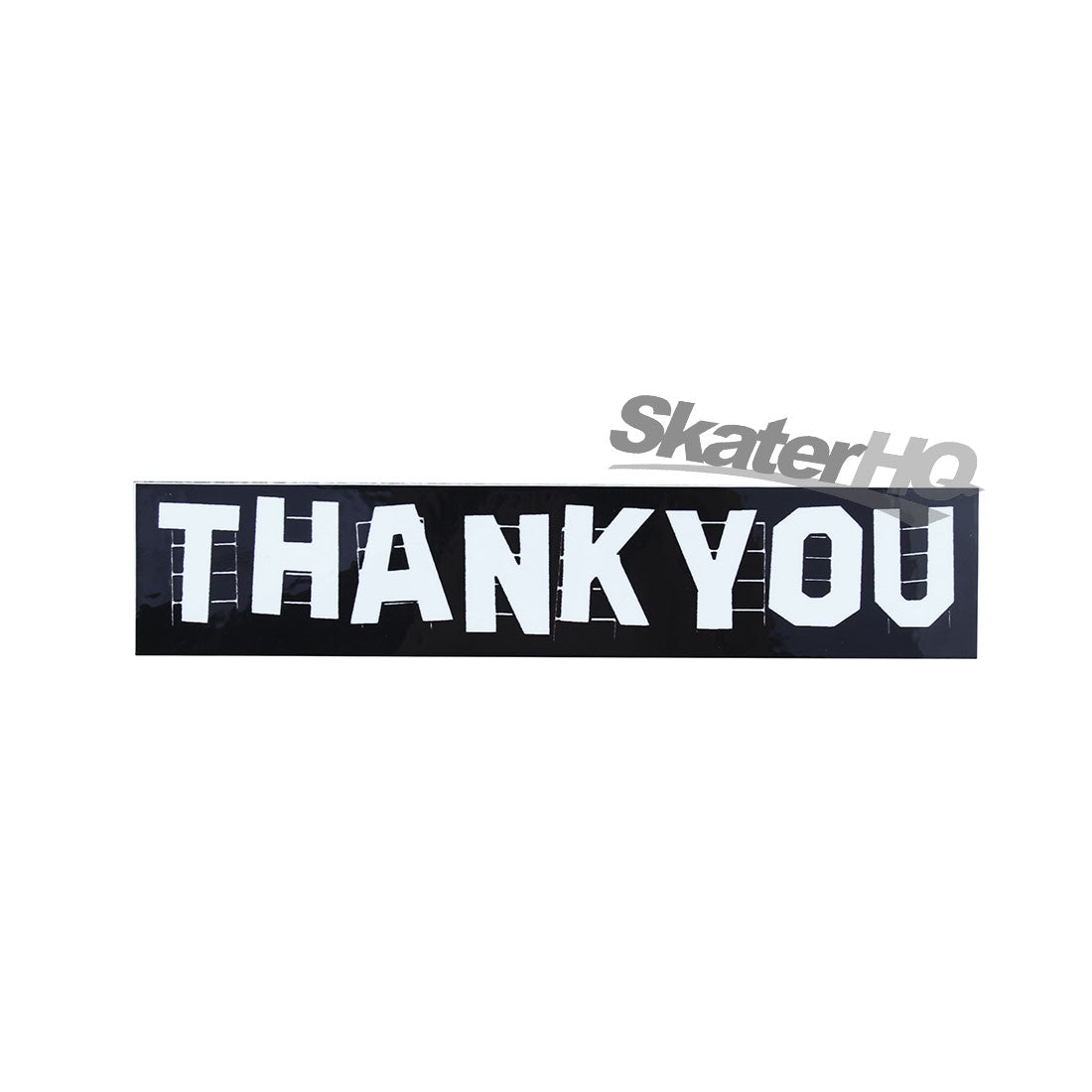 Thank You Hollywood Logo Sticker - Black/White Stickers