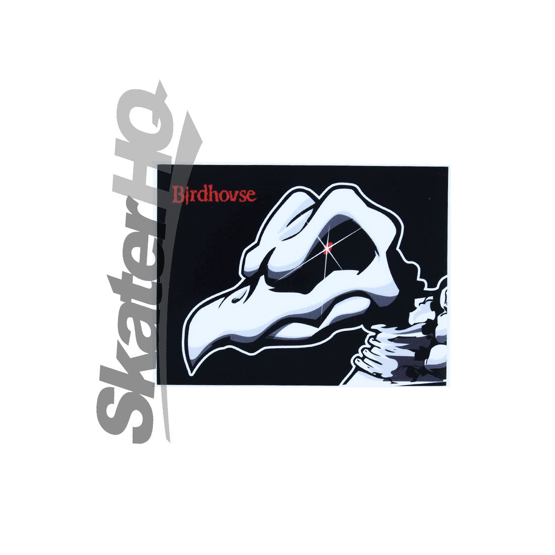 Birdhouse Classic Skeleton Sticker - Black/Red Stickers