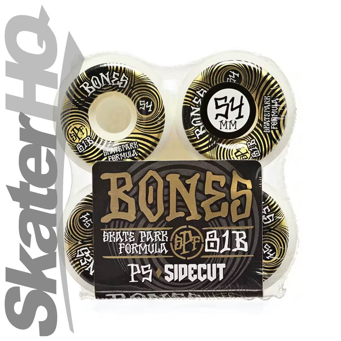 Bones SPF P5 Sidecut 54mm 81B Ripple - Gold Skateboard Wheels