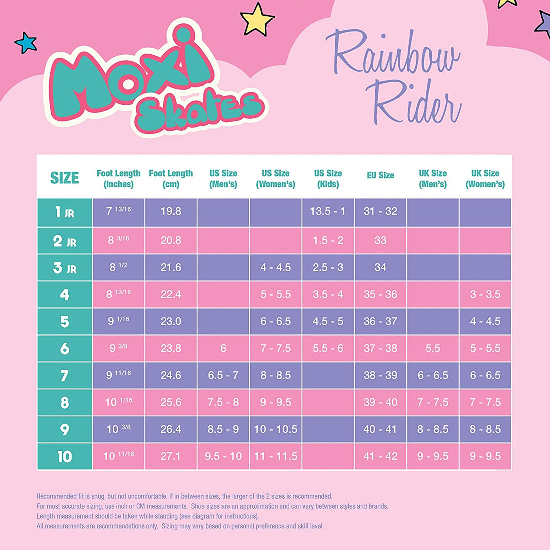 Moxi Rainbow Rider - Pink Heart - Skater HQ