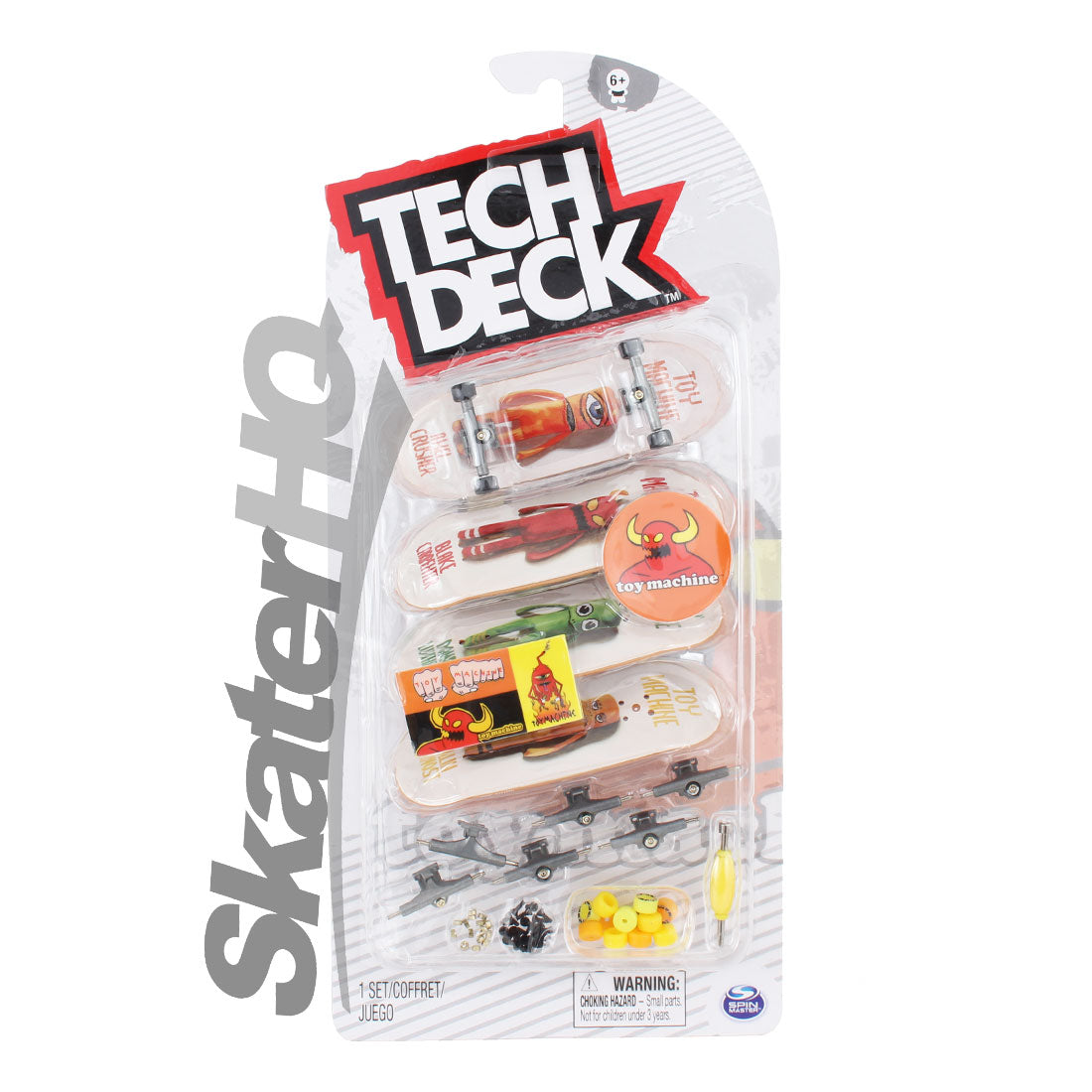 Tech Deck 4pk - Toy Machine Skateboard Accessories