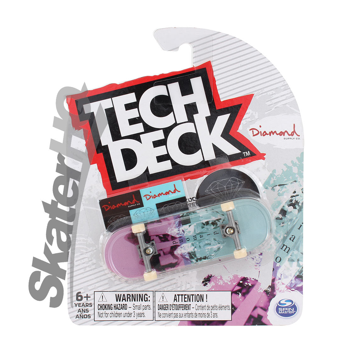 Tech Deck 2022 Series - Diamond - Blue/Purple Skateboard Accessories