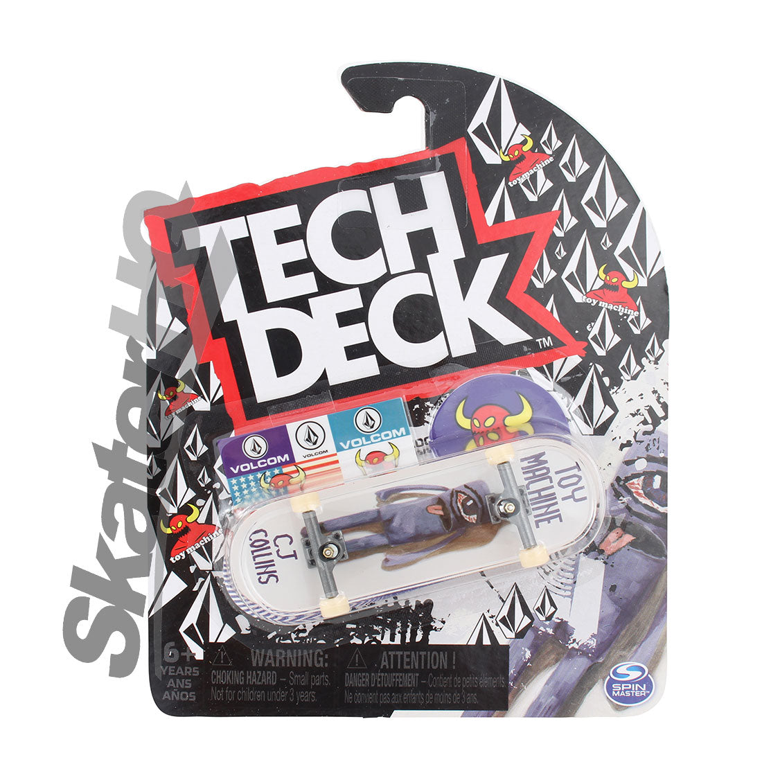 Tech Deck 2022 Series - Toy Machine - CJ Volcom Skateboard Accessories