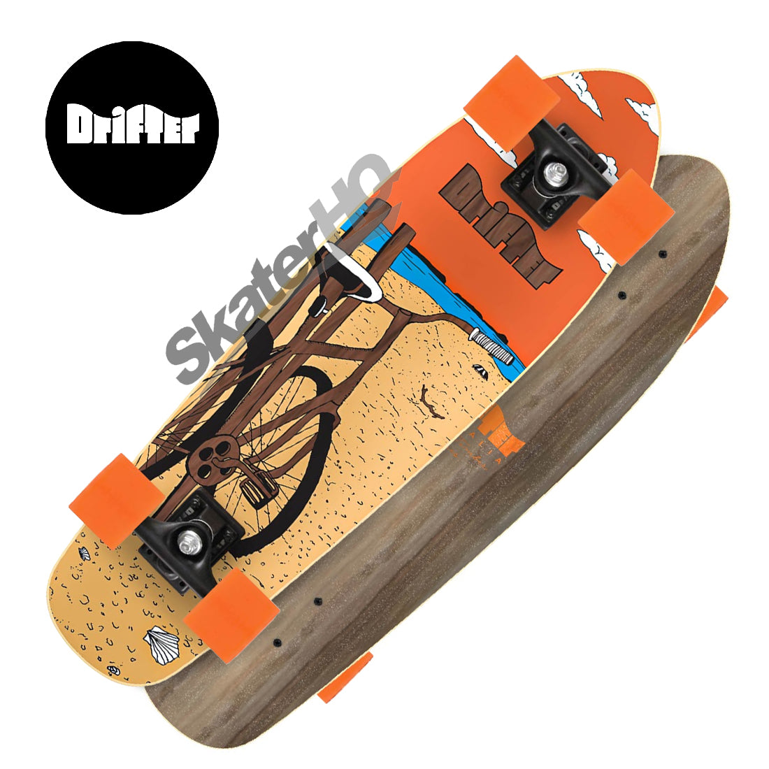 Drifter Pug 26.5 CTS Bike Complete - Orange Skateboard Compl Cruisers