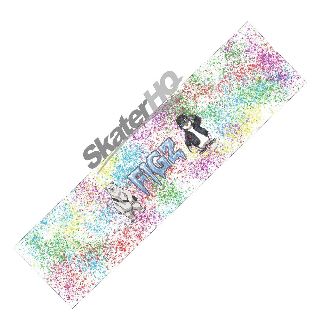 Figz Cooly Splatter Griptape - White/Multicolour Griptape